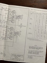 McIntosh Model MC240 Power Amplifier Amp Schematic Diagram Genuine Original OEM
