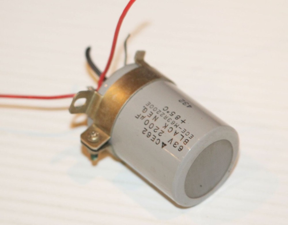 Vintage Realistic STA-80 Receiver Amp – OEM Filter Capacitor 63v 2200uf #CE62
