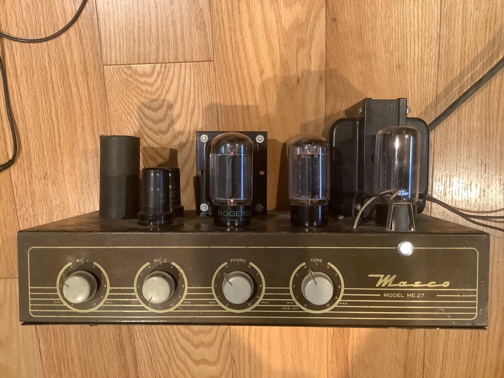 Vintage Masco Me-27 Pa Tube Amplifier 6l6 kt-66