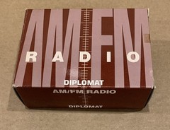 Portable Pocket DIPLOMAT AM/FM #15023 Transistor Radio Vintage Retro