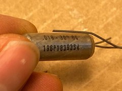 NOS Vintage .018 uf 300v Sprague Vitamin Q Capacitor 196P Guitar Tone Cap (Qty)
