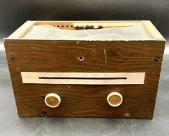 Vtg Granco Model T-270 AM-FM Tuner – Tube Radio – Home Kit w/ Plywood – As Is