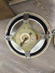 Vintage LEAK British Hi-Fi Speakers –12” Sandwich Woofers Original Cabinets Work