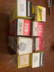 Rectifier&Damper Lot – NOS Tubes – 3CZ3A x2, 3DG4, 5DJ4, 6EH4A, 1B3, 42EC4, 12D4