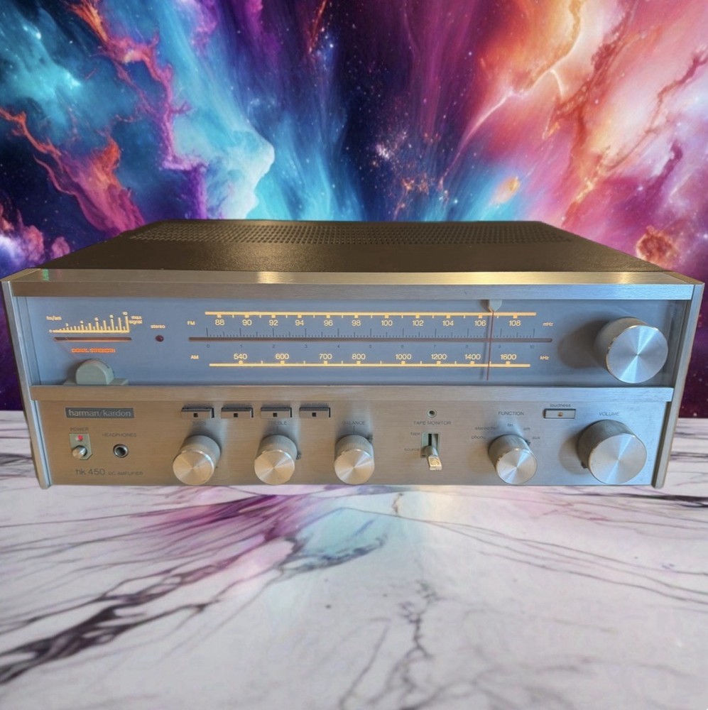 Vintage Harman Kardon HK 450 Receiver FULL Fresh Service Bulbs Replaced N Mint🔥