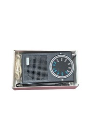 Shira Solid State FM/AM Portable Radio Model 650 Vintage Japan Singapore Box