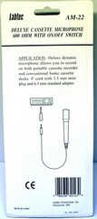 NEW Microphone/Mic w/Stand 3.5mm 1/8″ and 6.35mm 1/4″ adapter, 8ft Cord/Cable