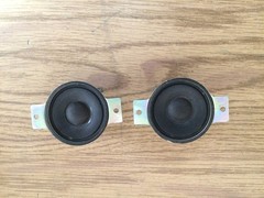 Pair Vintage Morse 2″ Tweeter Speaker 8Ω 3 watts CT50 Code No 1 Korea Works #1