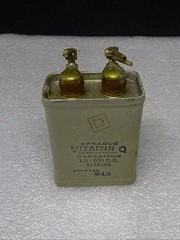 (1) Vintage SPRAGUE VITAMIN Q 1.0 mfd @ 600 D.C. Capacitor