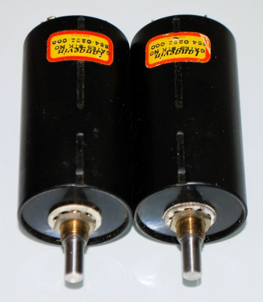 2 Vintage LANGEVIN MX 1326 Broadcast Pot 600 ohm Attenuators Gates 554-0252-000