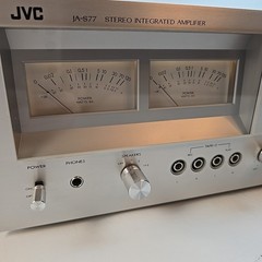 JVC JA-S77 Vintage Integrated Amplifier*1977*VU Meters Clean Tested A+ Beautiful