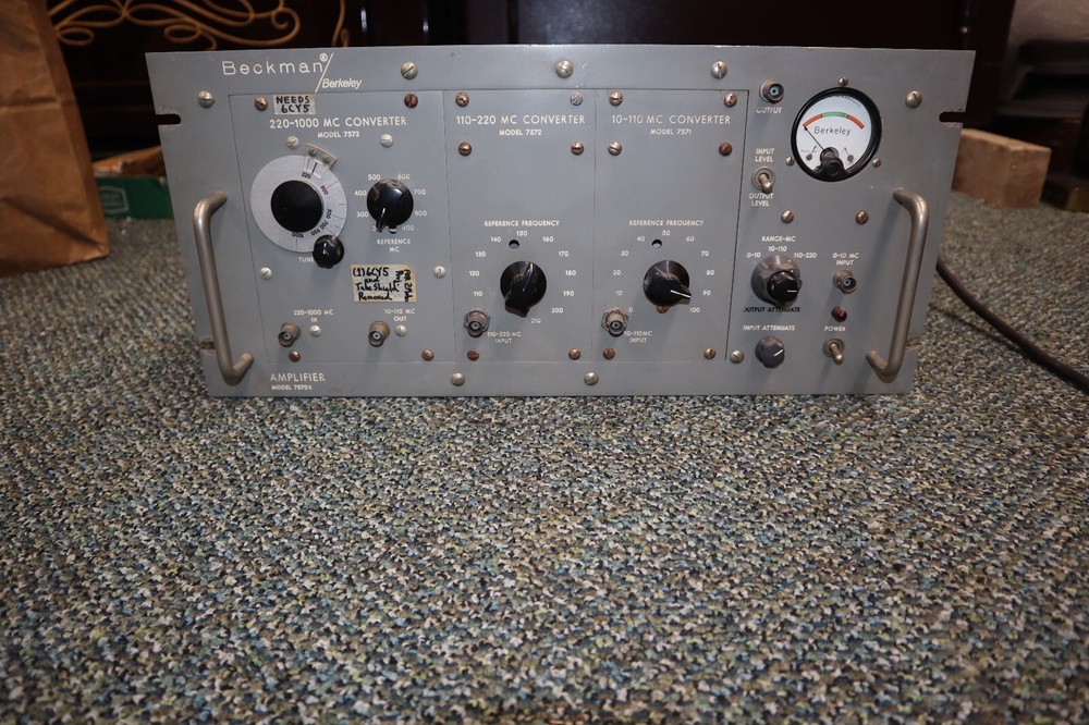 Vintage Beckman Berkeley 7570R Amplifier Amp AS IS FOR PARTS REPAIR