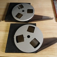 Pair of Vintage 7″ Aluminum Tape Reels for Akai GX-77 Reel to Reel Tape Deck