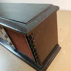 Vintage 1960s RCA Japan 16″ Solid State Wood AM FM Tabletop Radio Pecan WORKS
