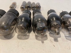 Lot of 10+ Vintage Radio TV Various Sizes & Brands Vacuum Tubes 12au7