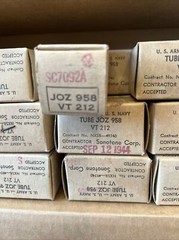 Lot Of 4: 958A VT-212 Acorn Vacuum Tubes – 1944 Vintage Military Grade Triodes