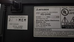 Mitsubishi HS-U446 VCR Stereo HiFi VHS Player Recorder Precision Engineered Vtg