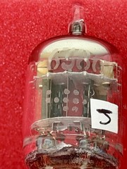 Two GE 6386 Tubes /Amplitrex Tested +100%/D Get /x3 Mica /Black Plates 1958 Date