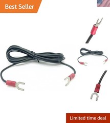 6-ft Turntable Ground Wire with Spade Connectors – Compatible & Reliable