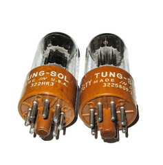 1950S MATCHED PAIR NOS NIB MILITARY TUNG SOL 6SU7GTY TUBES PHONO QUALITY NOISE!