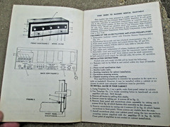 Pilot High Fidelity Pilotone Model AA-920 Operating Instructions Booklet VTG