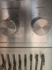 Vintage Pioneer SR-303 Reverberation Amplifier Reverb Effect Unit Tested