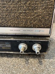 Vintage Truetone AM FM Radio Twin Speaker High Fidelity Works