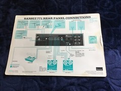 Sansui 771 Rear & Front Laminated Information Sheet