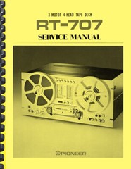 Pioneer RT-707 Reel to Reel Tape Recorder OWNER’S MANUAL & SERVICE MANUAL