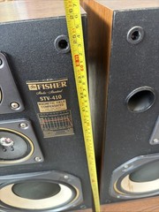 Set Fisher stv-410 Speakers, Vintage Complete Tested Great sound.
