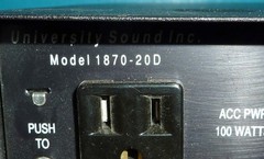 University Sound 1870-200 Mono PA Amplifier w/ Radio
