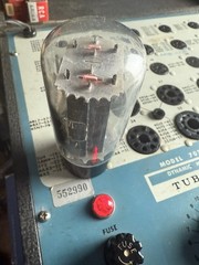 GE 5AS4A 62-04 188-5 Grey Plate Side D Getter Tested on B&K 707