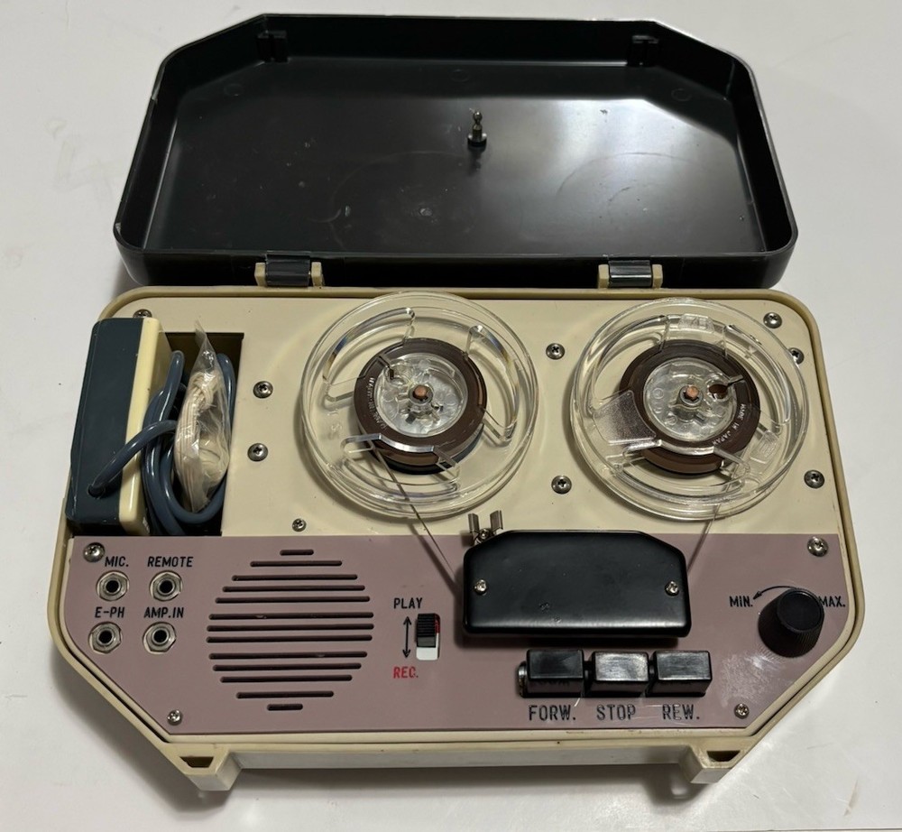 RARE Vintage HAMILTON DELUXE reel to reel recorder player, Parts Or Repair