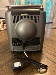 GPX Portable TV AM/FM Radio Black with Antenna & Power Adapter READ DESCRIPTION