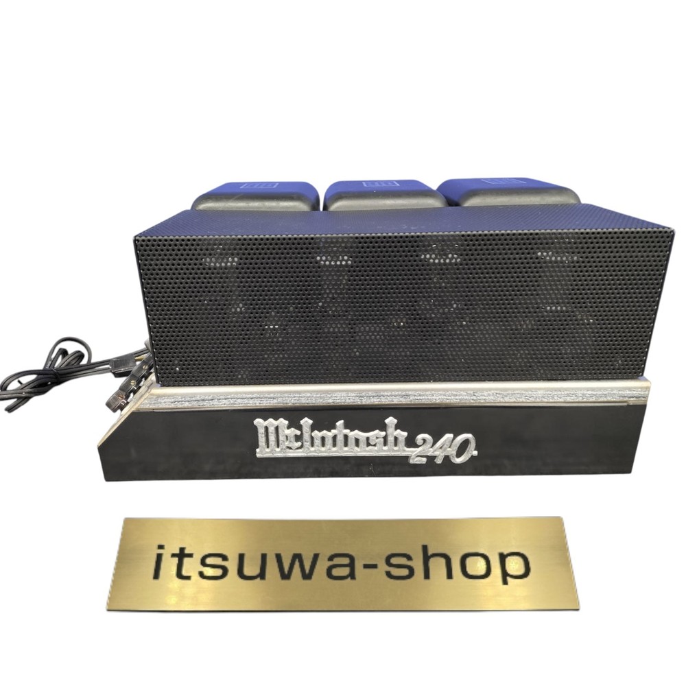 Vintage Used Maintained MCINTOSH MC240 Power Amplifier (Early model) Black Japan