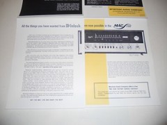 McIntosh Mac 1700 Receiver Brochure 4 pages, Specs/Info/Articles 1968