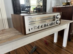 Vintage Late 1970’s Technics SA-600 FM/AM Stereo Silver Face Wood Receiver