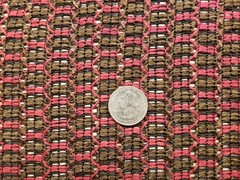 NOS 20 x 17″ Antique Radio Victrola SPEAKER Grille Cloth Fabric Vintage Red – C