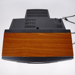 1992 Hitachi CT1394W 13″ CRT TV Wood Grain Retro Gaming w/ 2 Remotes