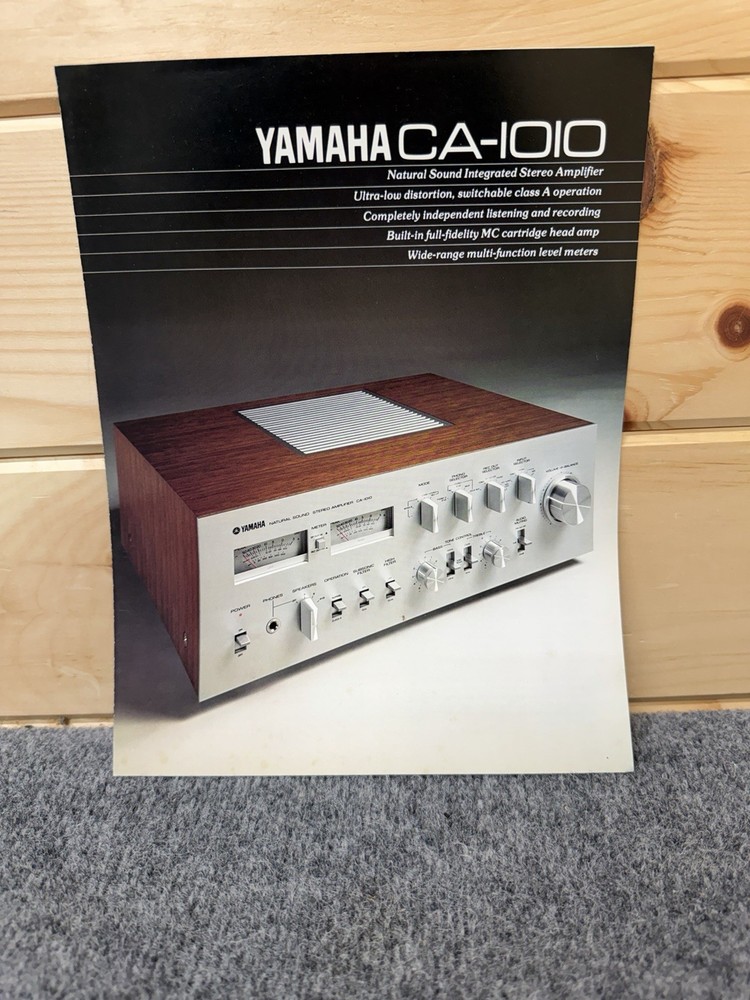 ⭐️ Original Yamaha CA-1010 Stereo Amplifier Dealer Sales Brochure – Beautiful!