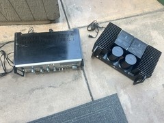 Mitsubishi Vintage DA-R10/DA-R20 Stereo Receiver Front Panel with LED Lamps