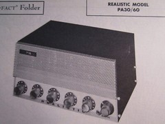 REALISTIC PA30/60 AMP AMPLIFIER PHOTOFACT