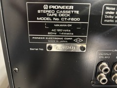 Pioneer SA-5800 Integrated Stereo Amplifier and Ct-F60 Cassette Deck