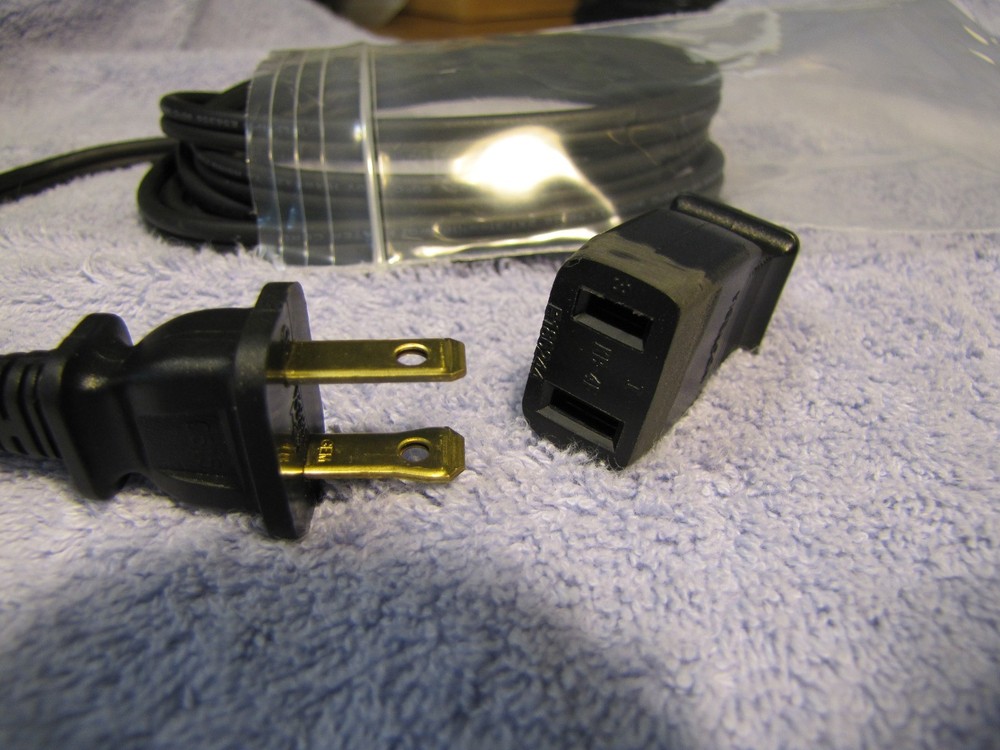 Generic Replacement Power Cord Reel to Reel 2 Prong “AC POWER IN” Socket TEAC A-