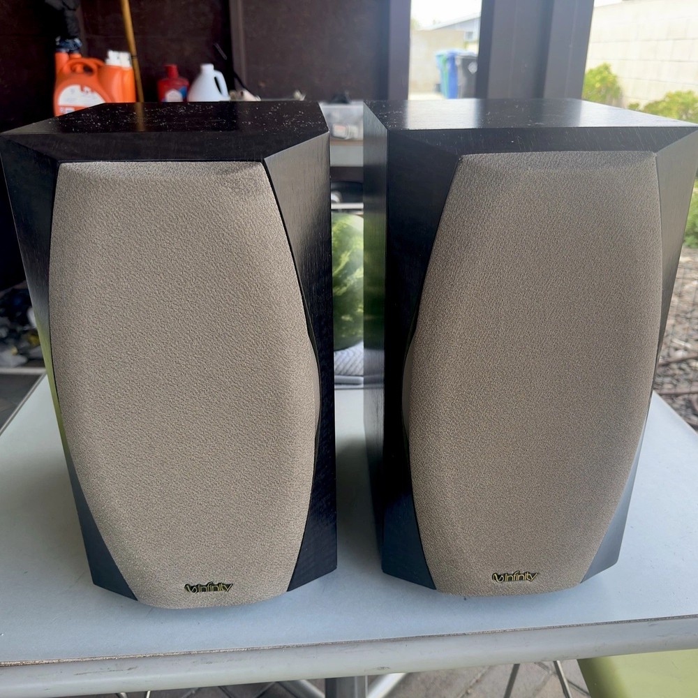 Imfinity IL10 Speaker Pair. Beautiful Black Grain Wood. USA. Pick Up Only!