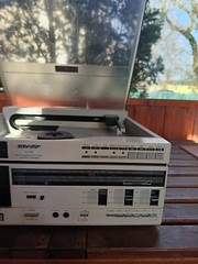 Sharp VZ 1500 both sides play disc stereo system vintage Japanese HI FI