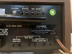 Gorgeous Very Rare Champagne Face Pioneer SX-727 Stereo Receiver 100% Working