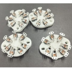 4Pack 7pin Tube Socket Ceramic Valve Base For 1625 FU25 826 59 Vintage Audio DIY