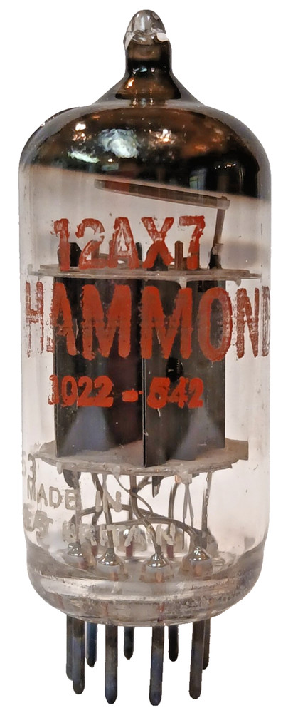 TESTED GAIN (91.0, 98.6) MULLARD BLACKBURN FOR HAMMOND 12AX7 / ECC83 TUBE