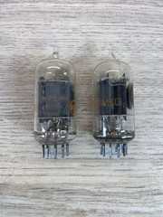 Vintage Vacuum Tubes Boxed RCA & Westinghouse 12AU7A ECC82 Clear Top Untested